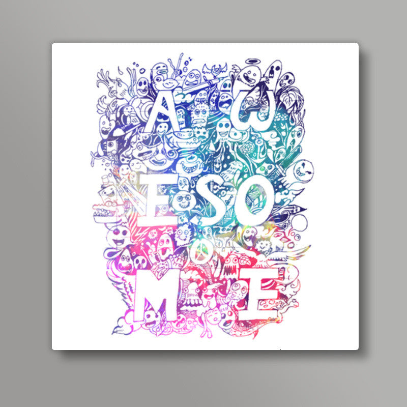 Doodle art Square Art Prints