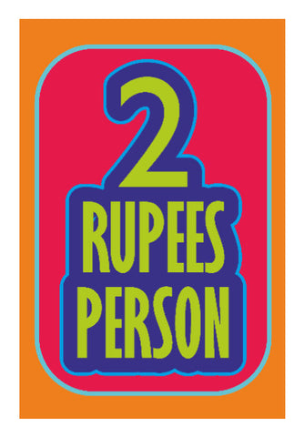 Wall Art, 2 rupees person Poster | Dhwani Mankad, - PosterGully