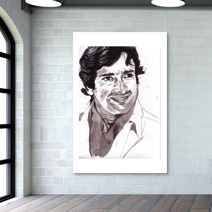 I smile, therefore I am, says Shashi Kapoor Wall Art