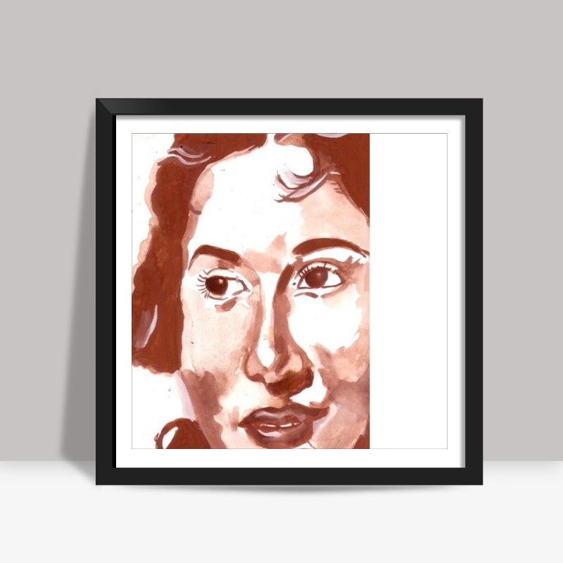 Madhubala with her million-dollar smile Square Art Prints