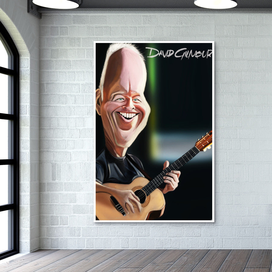 Pink Floyd | David Gilmour | Caricature Wall Art