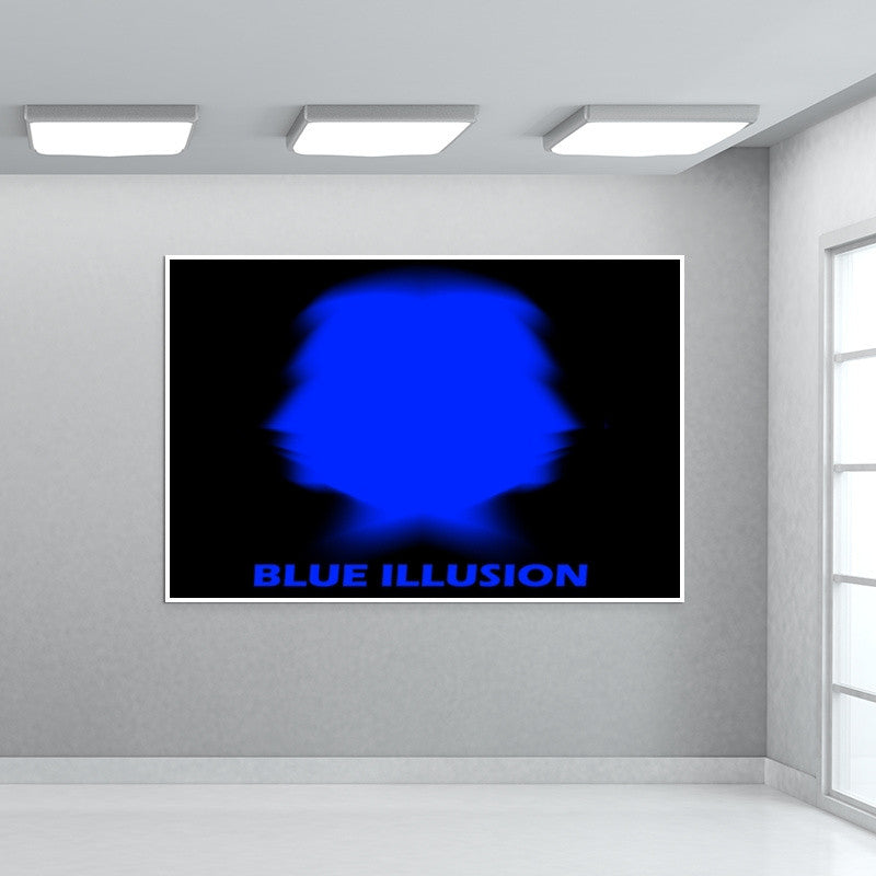 Blue Illusion Wall Art Buy HighQuality Posters and Framed Posters