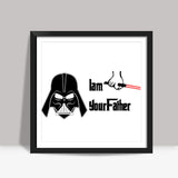 Darth Vader - I am your father. Star Wars Square Art Prints