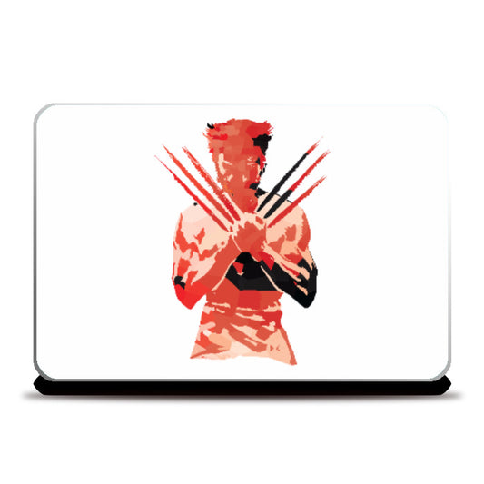 Laptop Skins, Low Poly Wolverine 2-Colored Laptop Skin