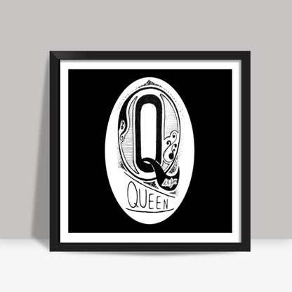 Q is for Queen Square Art Prints