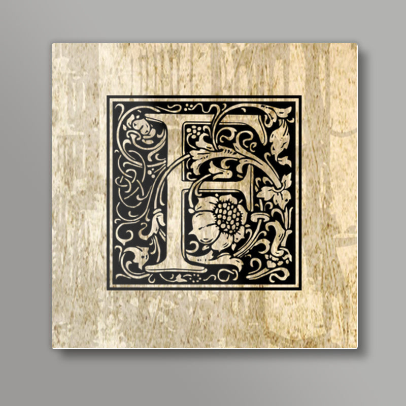 Ornate F Square Art Prints