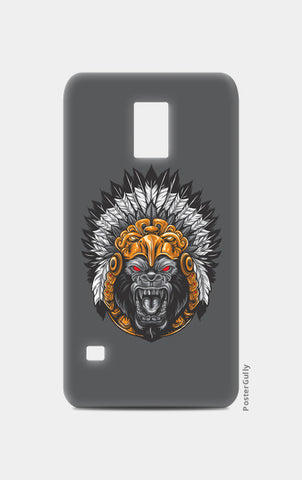 Gorilla Wearing Aztec Headdress Samsung S5 Cases
