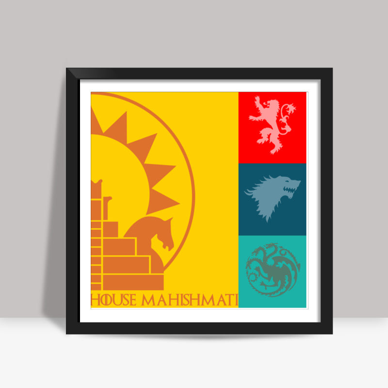 House Mahishmati Square Art Prints