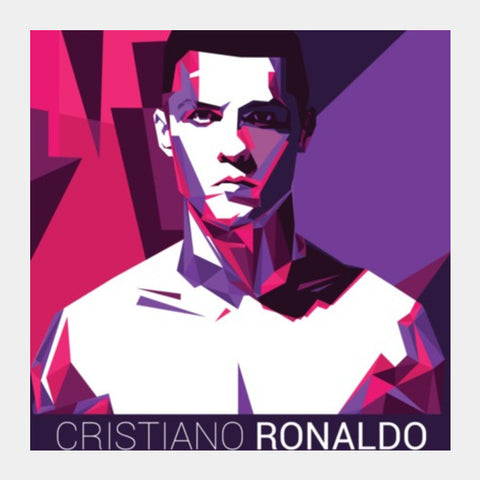 Square Art Prints, Cristiano Ronaldo Square Art Prints