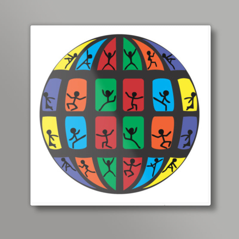 ESCAPE THE WORLD- CW Square Art Prints