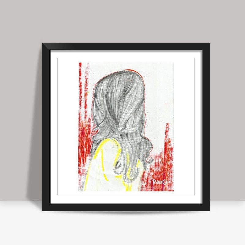 Girl Square Art Prints