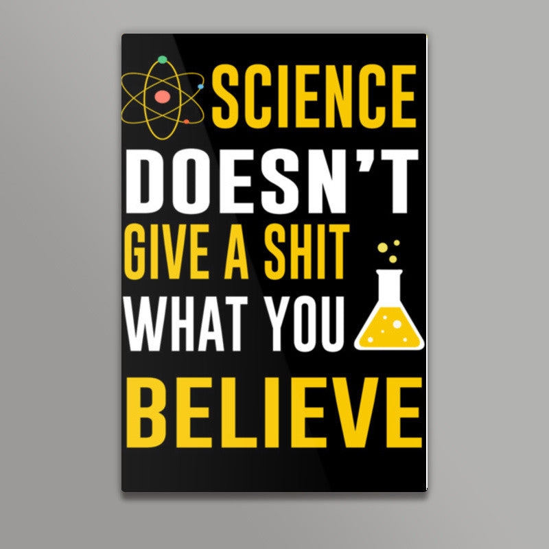 Science Doesnt Give a Shit Wall Art