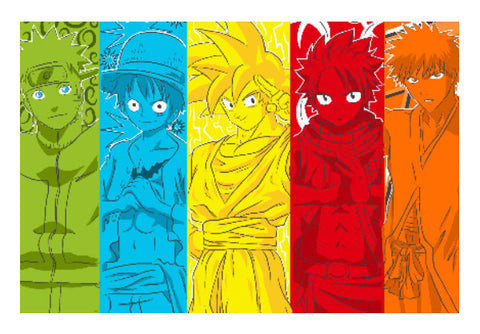 Wall Art, Naruto Luffy Goku Natsu Ichigo Wall Art | Md. Hafiz Shaikh, - PosterGully