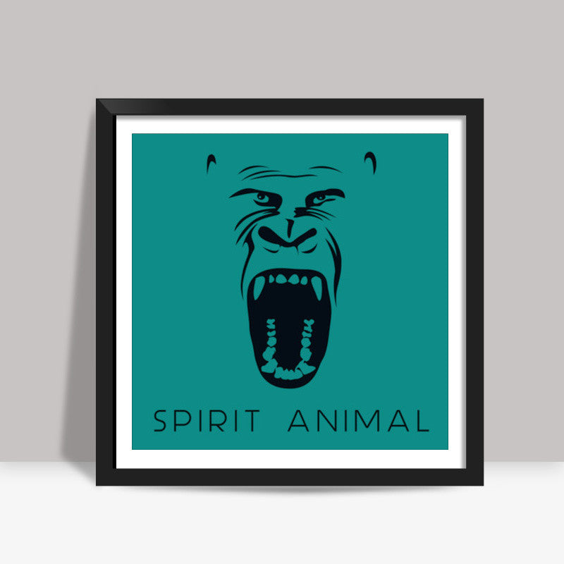 Spirit Animal Square Art Prints