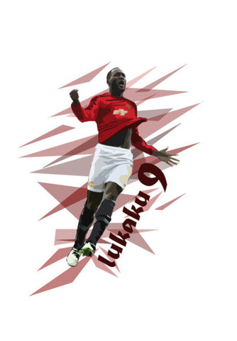 Lukaku Manchester United FC Wall Art
