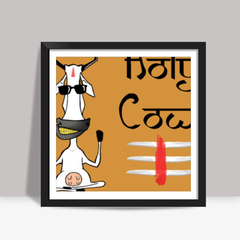 The Holy Cow! Square Art Prints