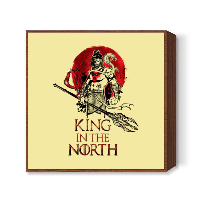 Shiva-king in the north Square Art Prints