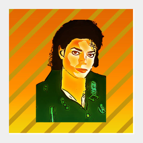 Square Art Prints, Michael Jackson The King Square Art Prints