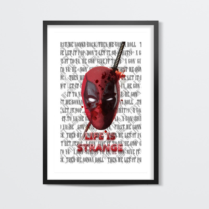 Deadpool s Life is strange Wall Art