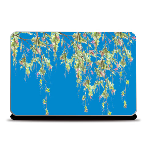 Delicate Trailing Branch Foliage Watercolor Design Laptop Skins