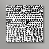 Flowing dots 02 Square Art Prints