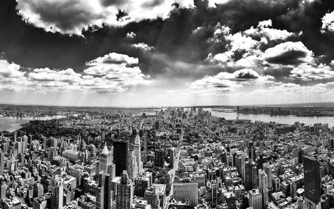 Wall Art, Panorama of Manhattan from Empire State Building, - PosterGully