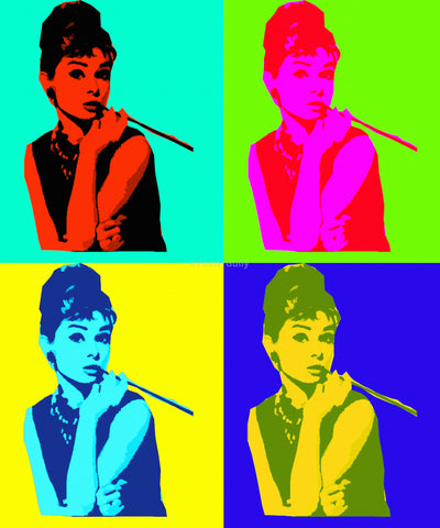 PosterGully Specials, Audrey Hepburn | Pop Art, - PosterGully