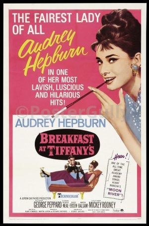 Wall Art, Audrey Hepburn | Pink Poster, - PosterGully