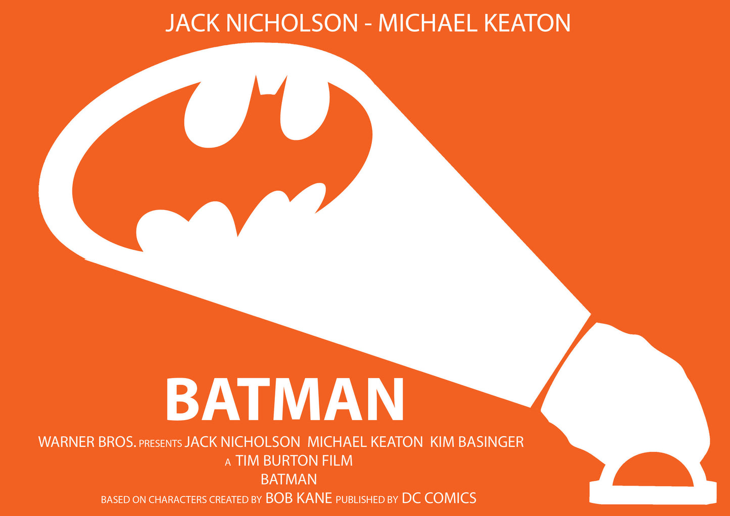 PosterGully Specials, Batman | Orange Minimal Art, - PosterGully