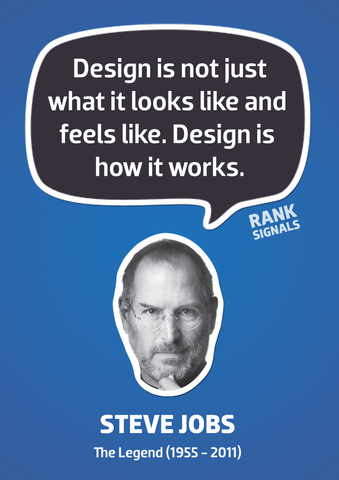 PosterGully Specials, Steve Jobs | Design Quote, - PosterGully