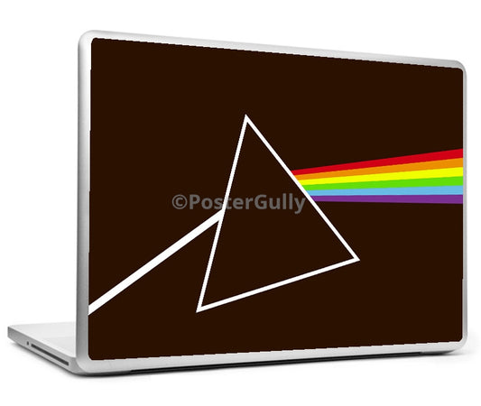 Laptop Skins, Dark Side Pink Floyd Brown Laptop Skin, - PosterGully