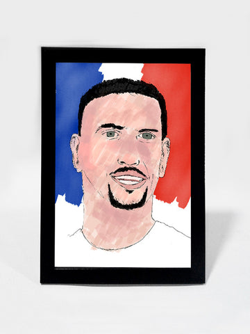 Framed Art, Franck Ribery Art Print Soccer #footballfan | Framed Art, - PosterGully