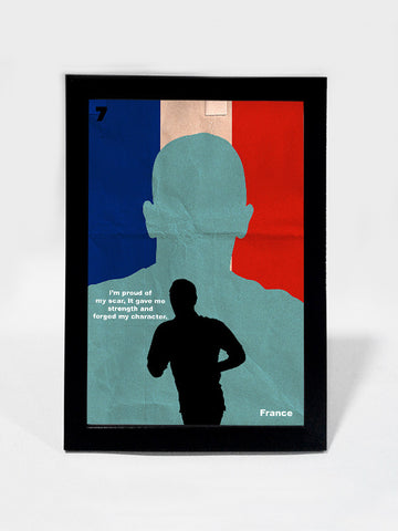 Framed Art, Franck Ribery Scars Quote #footballfan | Framed Art, - PosterGully