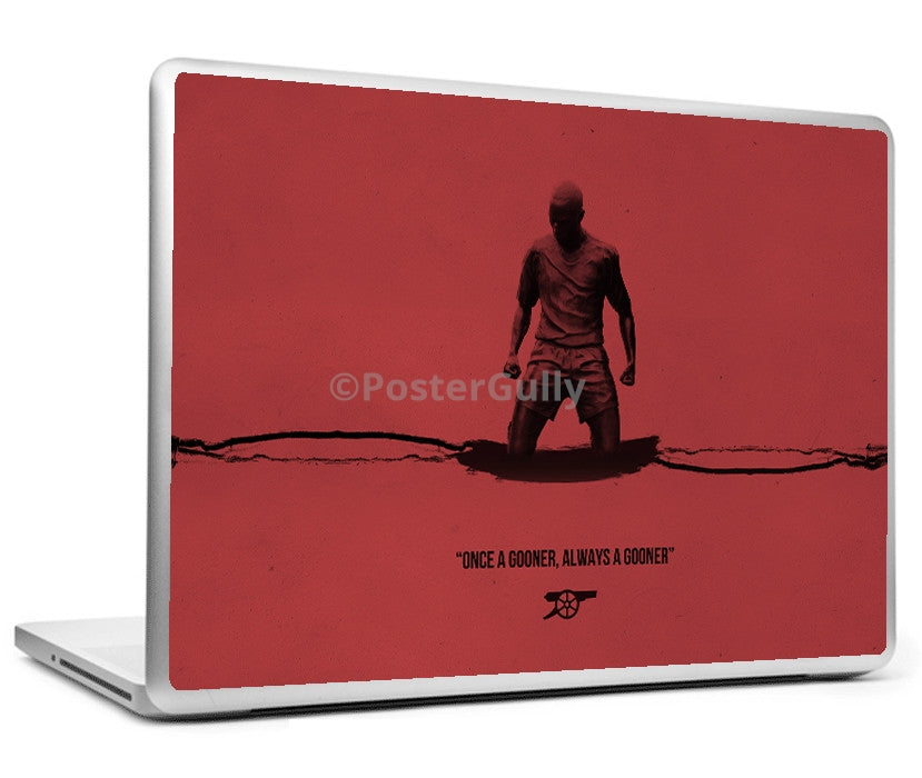 Laptop Skins, Arsenal The Gunners Minimal Art Laptop Skin, - PosterGully