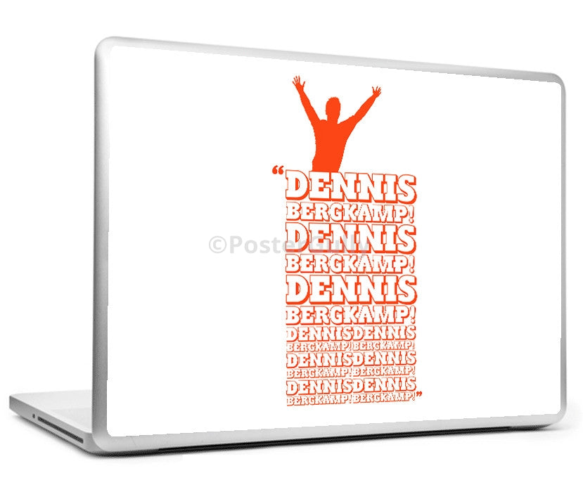 Laptop Skins, Dennis Bergkamp Minimal Football Art Laptop Skin, - PosterGully