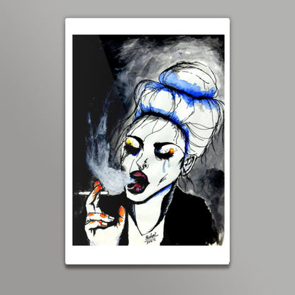 Smoking lady | cigarette |  Wall Art