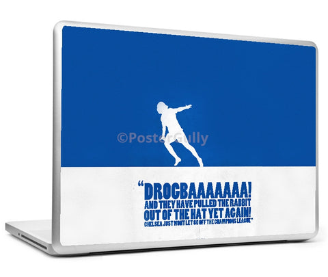 Laptop Skins, Drogba Scores Minimal Football Art Laptop Skin, - PosterGully