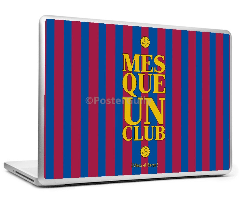 Laptop Skins, F.C Barcelona Minimal Art Laptop Skin, - PosterGully