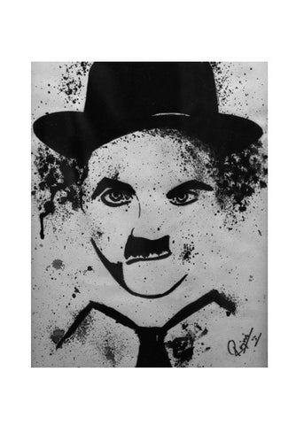 Charlie Chaplin Watercolor Print Wall Art
