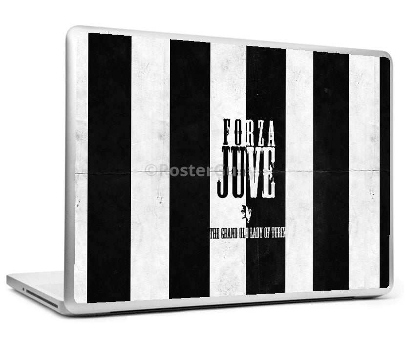 Laptop Skins, Juventus F.C Minimal Art Laptop Skin, - PosterGully