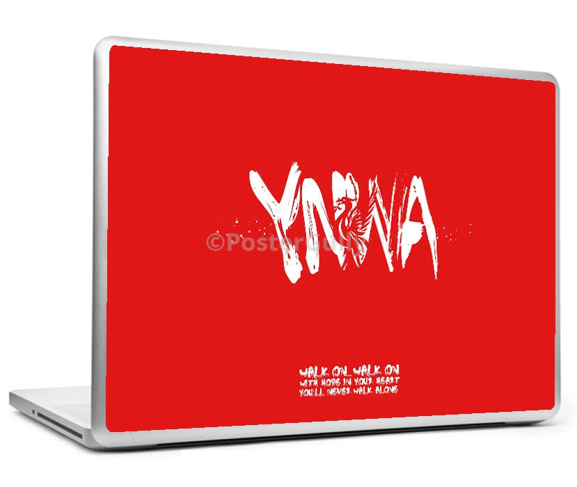 Laptop Skins, Liverpool Never Walk Alone Minimal Art Laptop Skin, - PosterGully