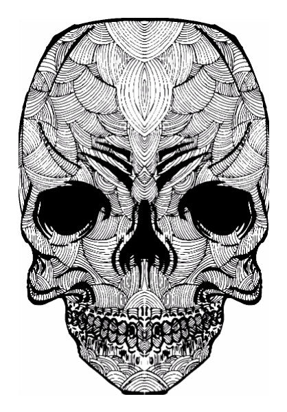 Wall Art, Doodle skull Wall Art | Pradeep Chauhan, - PosterGully