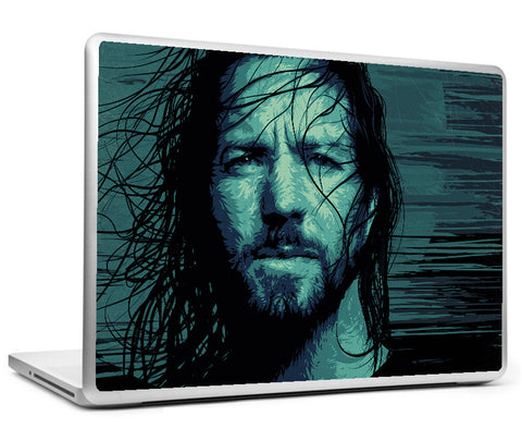 Laptop Skins, Eddie Vedder Black Artwork Laptop Skin, - PosterGully