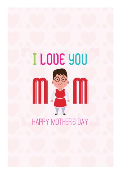 PosterGully Specials, I Love You Mom Wall Art