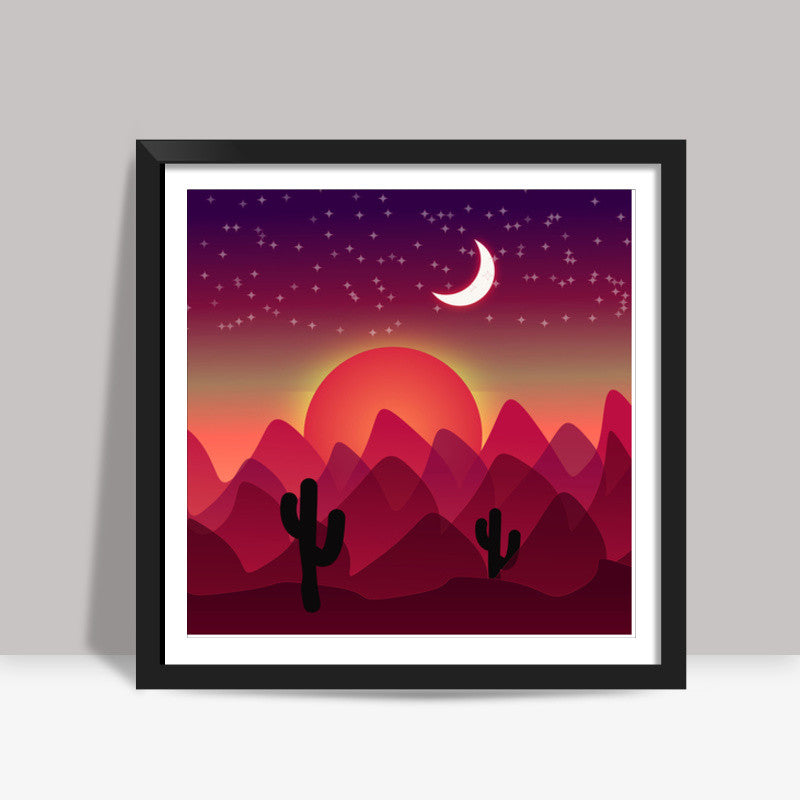 Beautiful Starry Night Square Art Prints