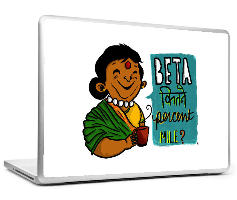Laptop Skins, Beta, Kitne Percent Laptop Skin, - PosterGully