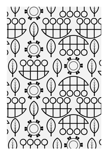 Black And White Design Vector Pattern Art PosterGully Specials