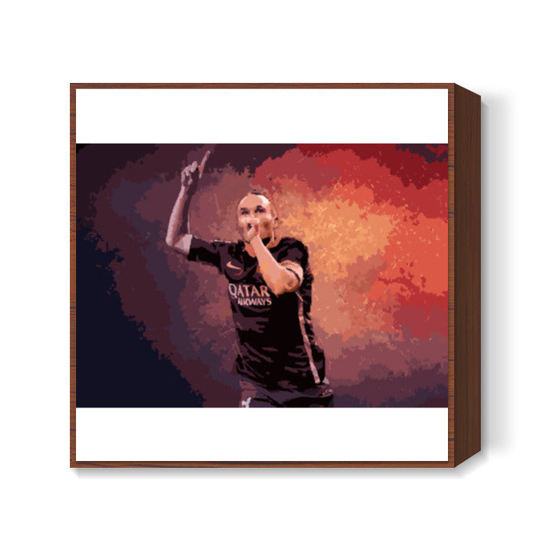 Andres Iniesta Square Art Prints