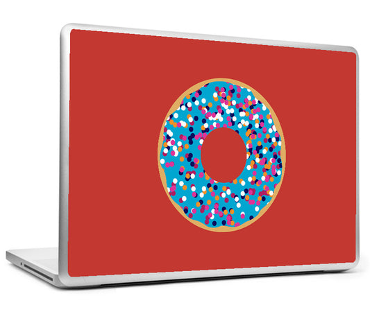 Laptop Skins, Blue Donut Laptop Skin, - PosterGully