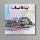 Sydney Harbour Bridge - Australia Square Metal Prints